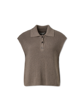 Bild von Strick-Poloshirt aus Baumwolle
