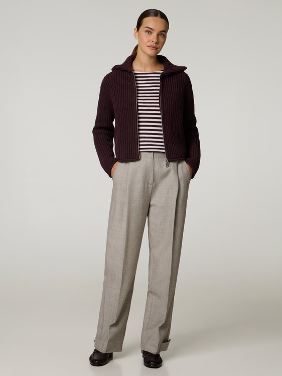Image sur Pantalon à pinces en laine