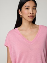 Bild von Strickshirt mit Leinen