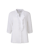 Image sur Chemisier à volants en ramie