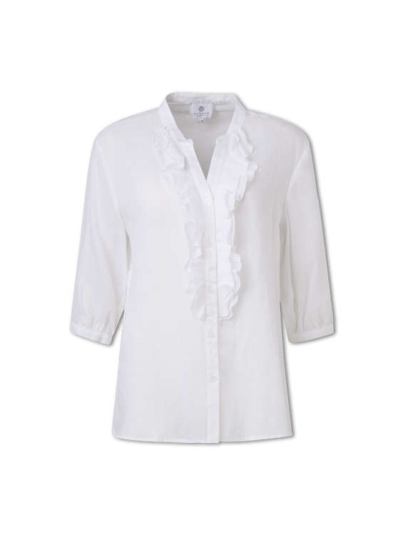 Image sur Chemisier à volants en ramie