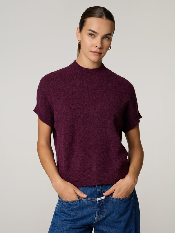 Bild von Kurzarmpullover mit Alpaka