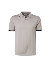 Bild von Strickpoloshirt ohne Knöpfe