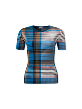 Image sur T-shirt tricoté en laine vierge