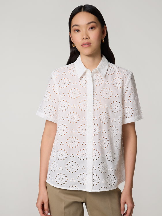 Image sur Chemisier à broderie ajourée VERA