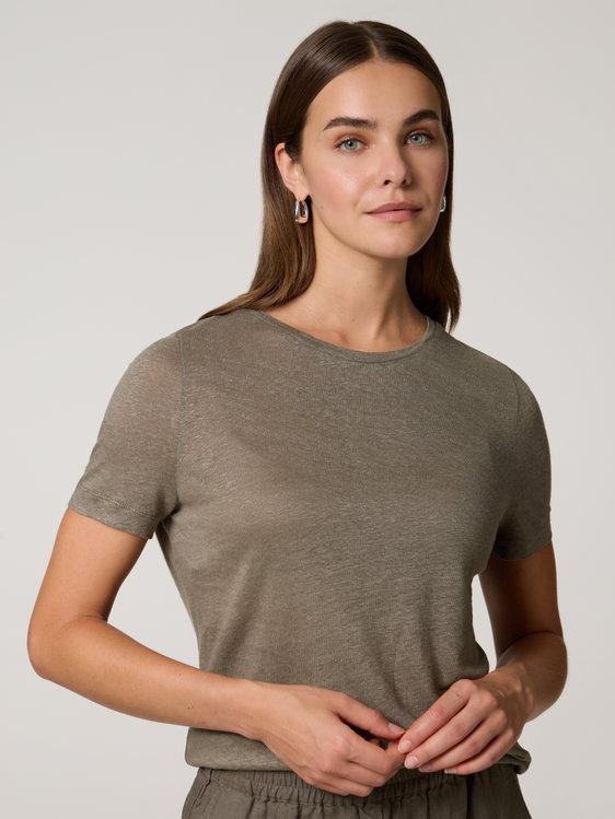 Image sur T-shirt en lin LID