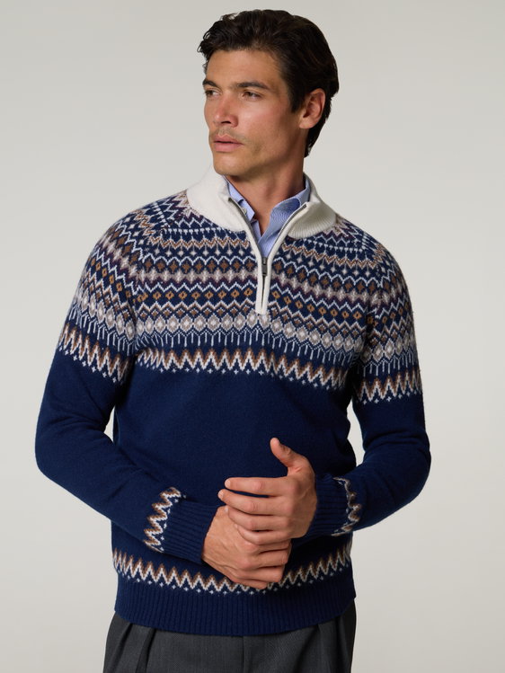 Image sur Pull à col roulé en laine mérinos