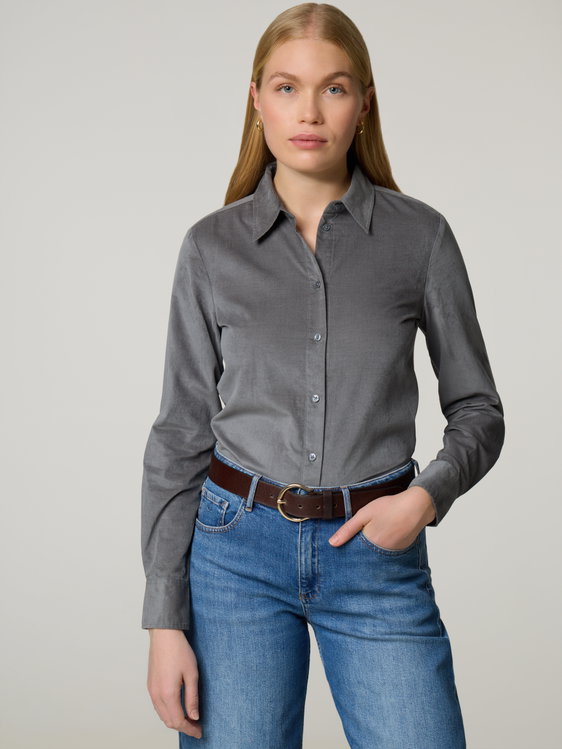 Bild von Samtbluse im Shaped Fit