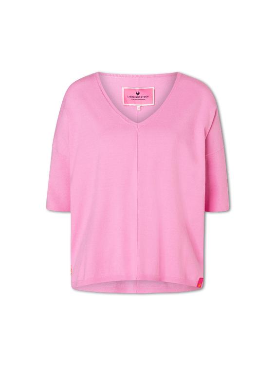 Image sur T-shirt en maille fine