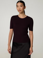 Image sur T-shirt en tricot côtelé