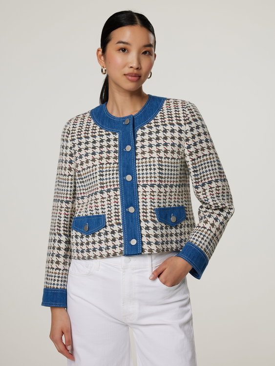 Bild von Blazerjacke aus Baumwolle