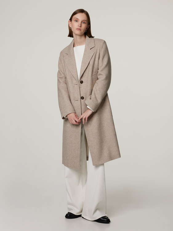 Bild von Wollmantel mit Muster