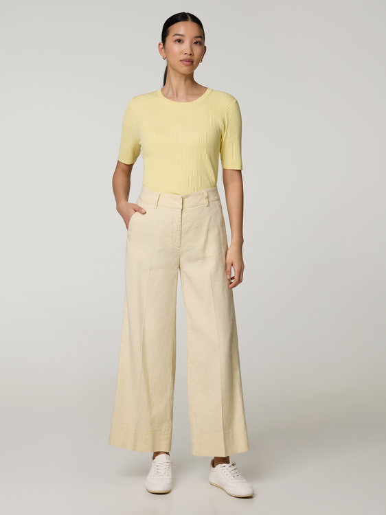 Bild von Leinenhose mit weitem Bein CARA