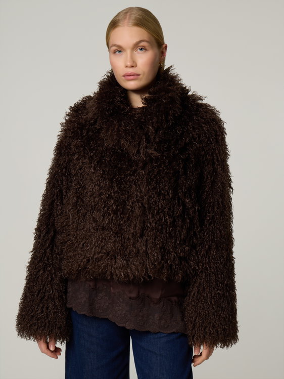 Image sur Veste en fausse fourrure
