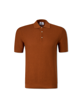 Bild von Strickpoloshirt aus Baumwolle