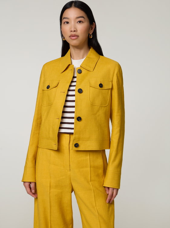 Bild von Leinen Jacke