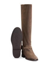 Image sur Bottes en cuir velours WENDY