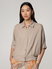 Bild von BLUSE KURZARM LEINE UNI