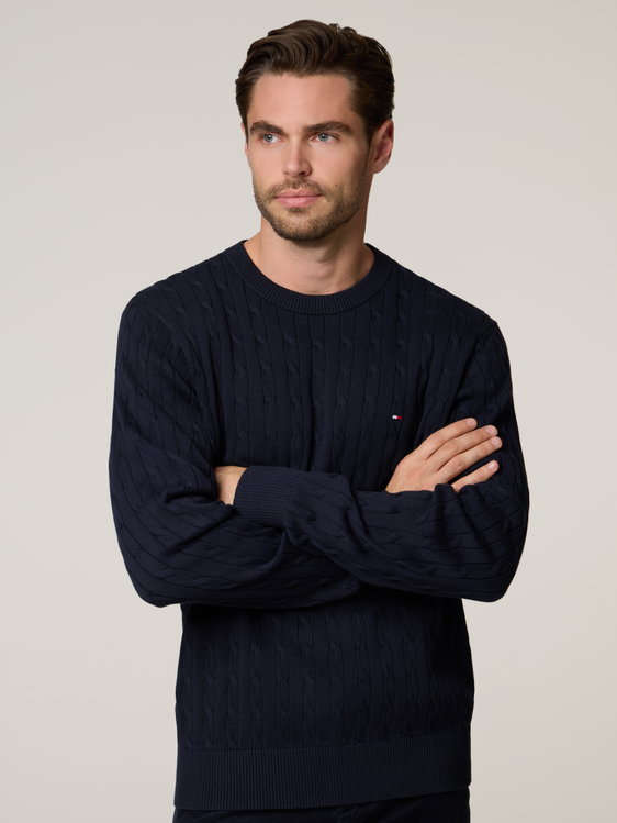 Image sur Pull en maille de coton