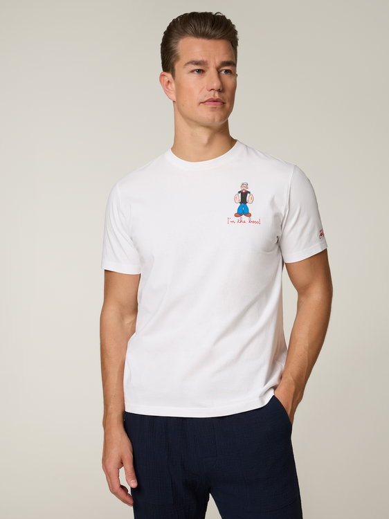 Image sur T-shirt en coton biologique