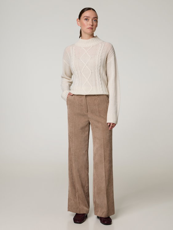 Image sur Pantalon en velours côtelé AMELIE