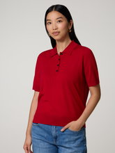 Bild von Feinstrickpoloshirt aus Wolle