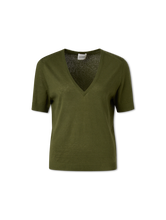 Bild von Kurzarmpullover mit Leinen