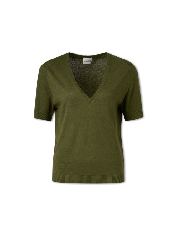 Bild von Kurzarmpullover mit Leinen