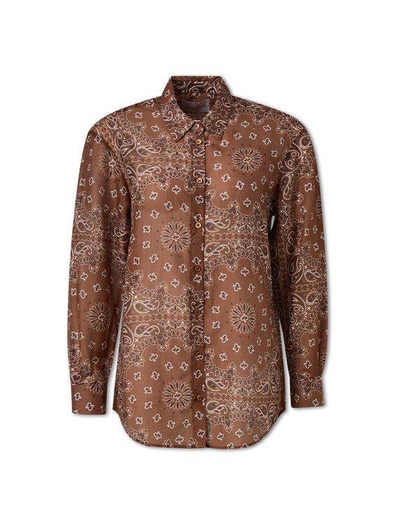 Image sur Blouse en coton et soie BRIGITTE