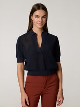 Bild von Poloshirt aus Lochstrick DYLAI