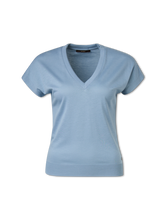 Bild von Strickshirt mit V-Ausschnitt