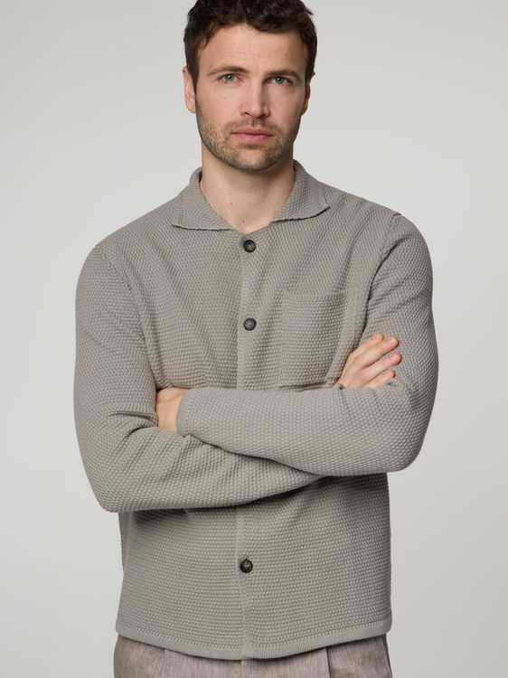 Bild von Hemdjacke aus Baumwollstrick