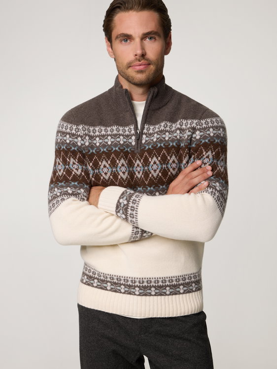 Image sur Pull à col roulé en laine mérinos