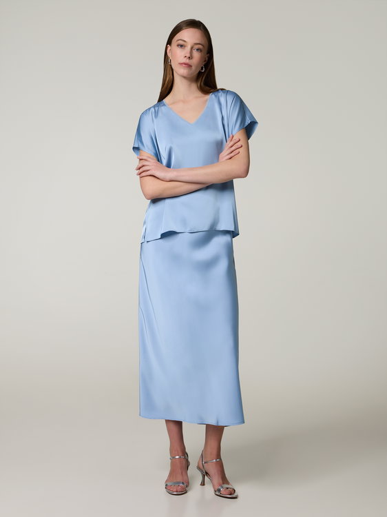 Bild von Midijupe aus Satin