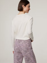 Image sur Pull maille avec soie