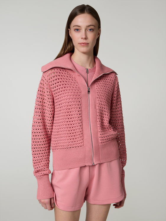 Bild von Strickjacke mit Rollkragen