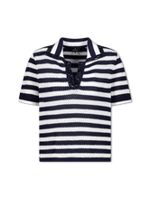 Image sur Polo en maille avec des strass