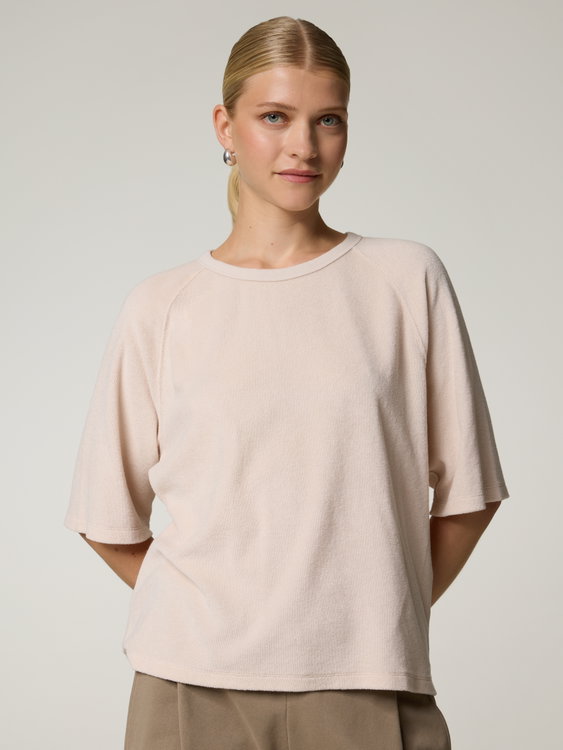 Image sur T-shirt en tissu éponge