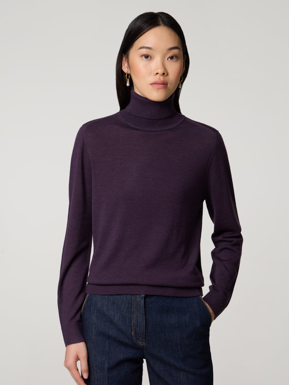 Bild von Rollkragenpullover mit Wolle