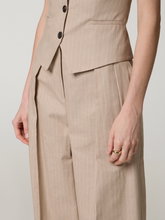 Bild von Bundfaltenhose mit Nadelstreifen