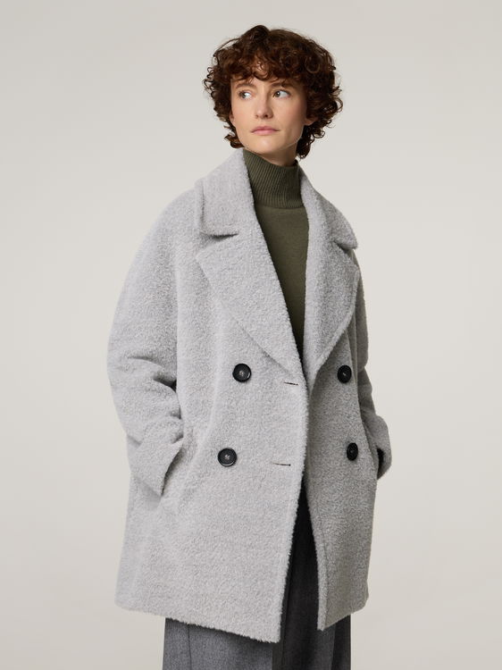 Bild von Wollmantel mit Alpaka