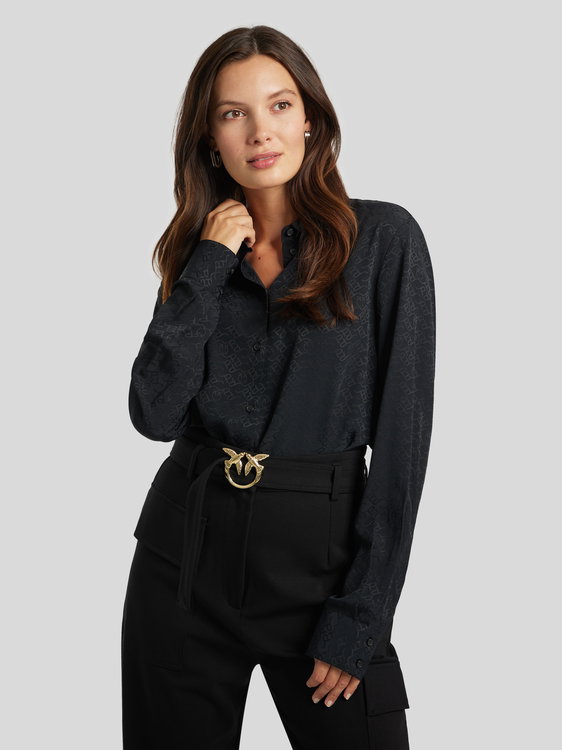 Bild von Bluse mit Logo-Print