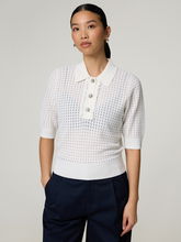 Bild von Poloshirt aus Lochstrick