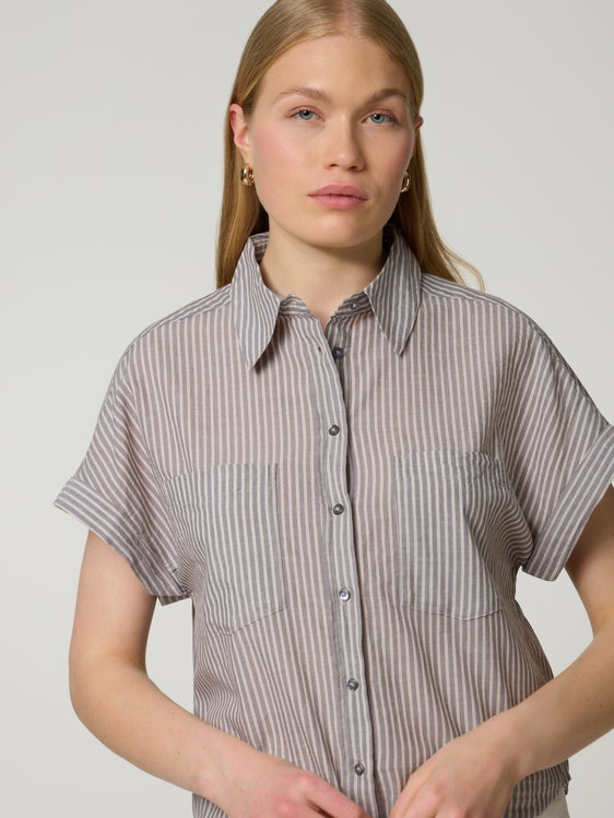 Image sur Chemise à manches courtes en coton biologique