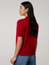 Bild von Feinstrickpoloshirt aus Wolle