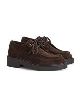 Bild von Derby-Schnürschuhe aus Veloursleder