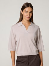 Bild von Strickpoloshirt aus Schurwolle