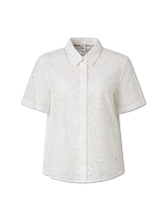 Bild von Bluse mit Lochstickerei