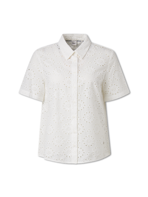Bild von Bluse mit Lochstickerei
