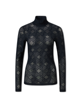 Bild von Langarmshirt mit Lochstickerei
